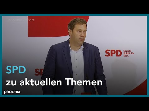 Lars Klingbeil zu aktuellen Themen der SPD