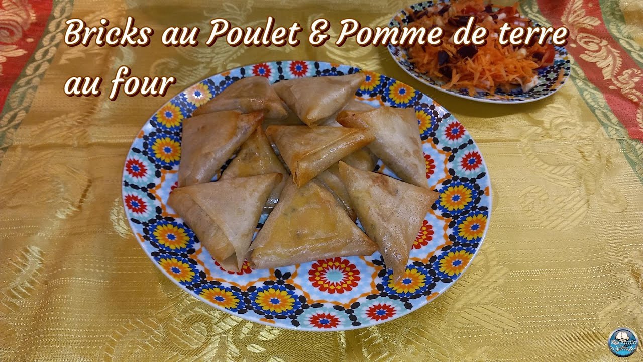Recette facile des BRICKS au POULET et POMME de TERRE au FOUR 🥔🍗 😋