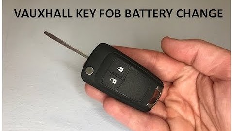 Vauxhall Opel Corsa Astra Vectra Key Fob Battery Replacement
