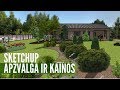 SketchUp programinė įranga apželdinimo projektams kurti: kaip su ja dirbti?