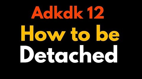 Askdk 12 || How to be detached || Ashish Shukla from Deep Knowledge