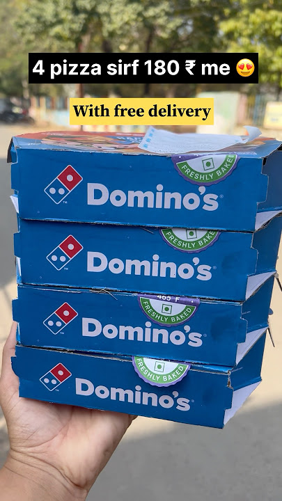 Domino’s 4 pizza sirf 180₹ me😍 code- BITE1311 (read pinned comment for details)#ytshorts #pizza