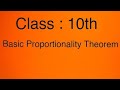 Basic Proportionality Theorem ( Class : 10th )