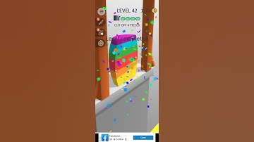 ASMR Slicing Level 42 || #shorts