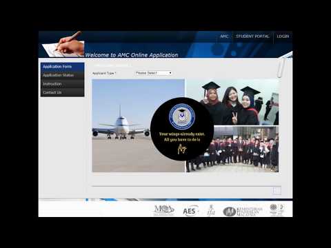 How to Register on Aviation Management College Online Application Portal