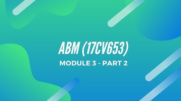 Alternative Building Materials, Module 3, Part 2