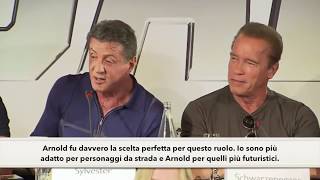 Sylvester Stallone & Arnold Schwarzenegger  The Expendables 3  Sub ITA  I Mercenari 3  Interview