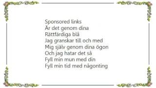 Kent - Istället För Ljud Lyrics