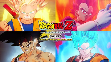Dragon Ball Z Kakarot - All Super Attacks & Transformations (4K 60FPS | DAIMA DLC 1 Update)