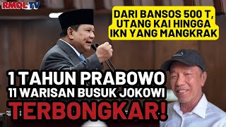 1 Tahun Prabowo, 11 Warisan Busuk Jokowi Terbongkar! Dari Bansos 500T, Utang KAI hingga IKN Mangkrak