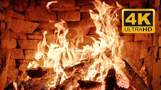 🔥 Extremely Beautiful Christmas Fireplace 4K Uhd & Fire Crackling Sounds With Burning Logs 3 Hours🔥