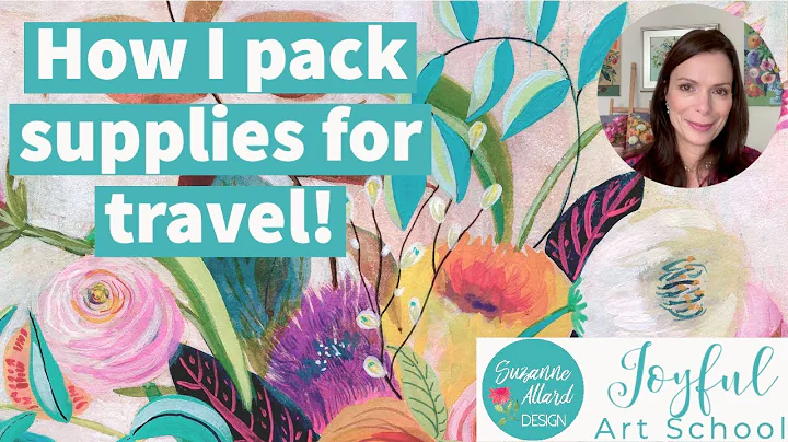 How I pack art supplies for travel