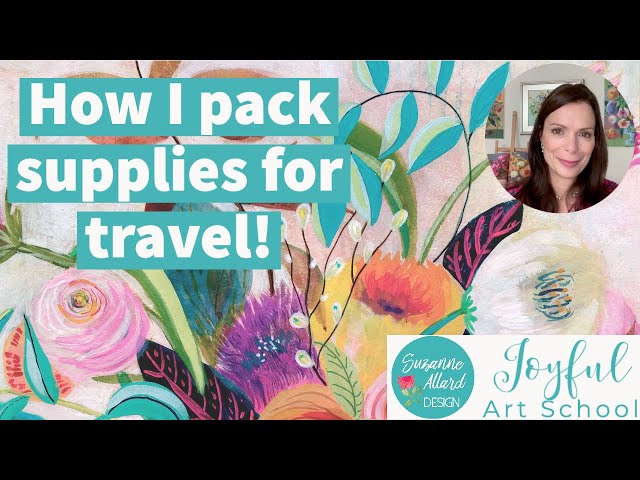 How to Pack Art Supplies for Travel - Tortuga