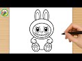 كيف ترسم شخصية لابوبو اللطيفة خطوة بخطوة رسم سهل How To Draw Cute Labubu 
