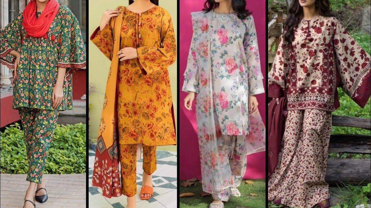 All over printed suit ko kaise design karen Printed suit design YouTube