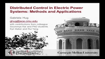 UWEE Research Colloquium: February 26, 2013 - Gabriela Hug, Carnegie Mellon University