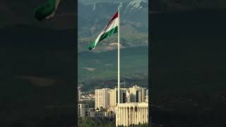 Красивый Флаг Таджикистана В Центре Душанбе 2023