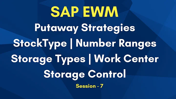 Putaway Strategies in SAP EWM | StockType | Number Ranges | Storage Types | Storage Control Tutorial