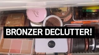 MAKEUP BRONZER DECLUTTER! #makeupdeclutter #dossier