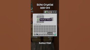 How To Craft An Echo Crystal In Minecraft!