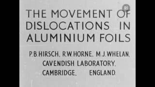 The Movement of Dislocations in Aluminium Foils