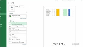 How to print specific selected pages of MS Excel document