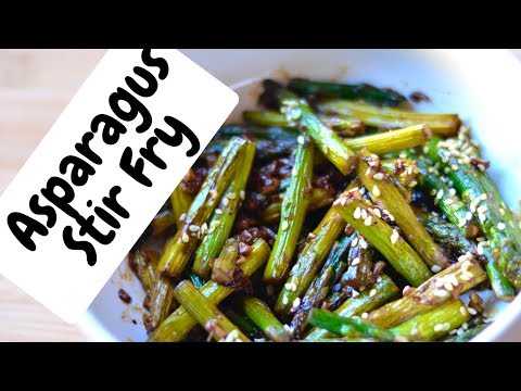 Garlic Sesame Asparagus Stir Fry Recipe | By LearnForFun
