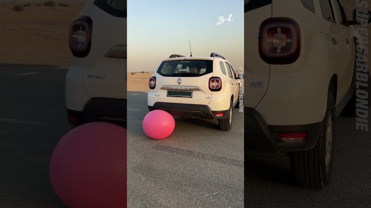 That's how we blow up balloons at Supercar Blondie 