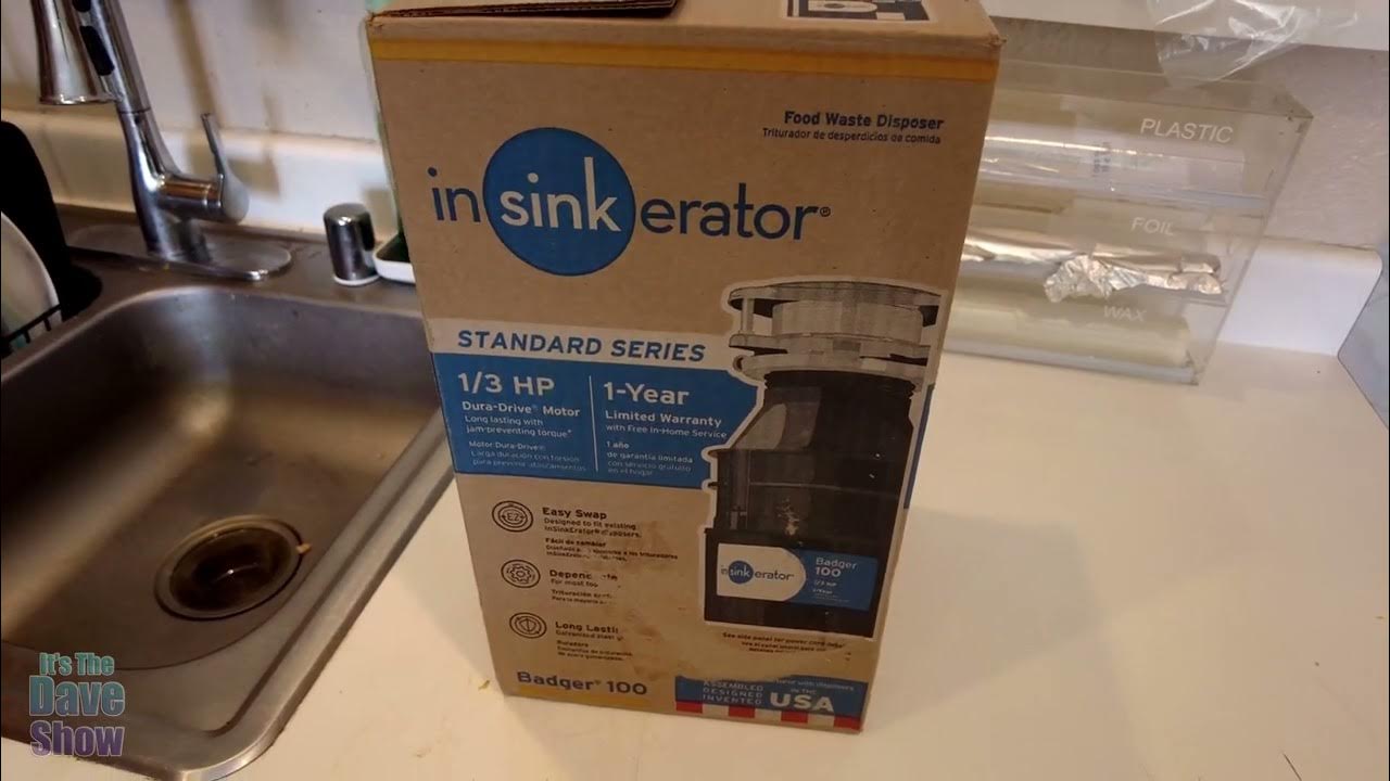 InSinkErator Badger 100 1/3 HP Continuous Feed Garbage Disposal YouTube