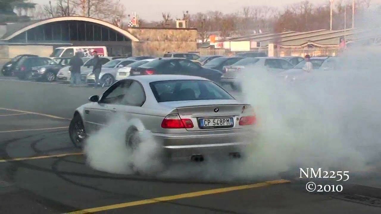 Bmw M3 E46 Amazing Burnout And Drift Youtube