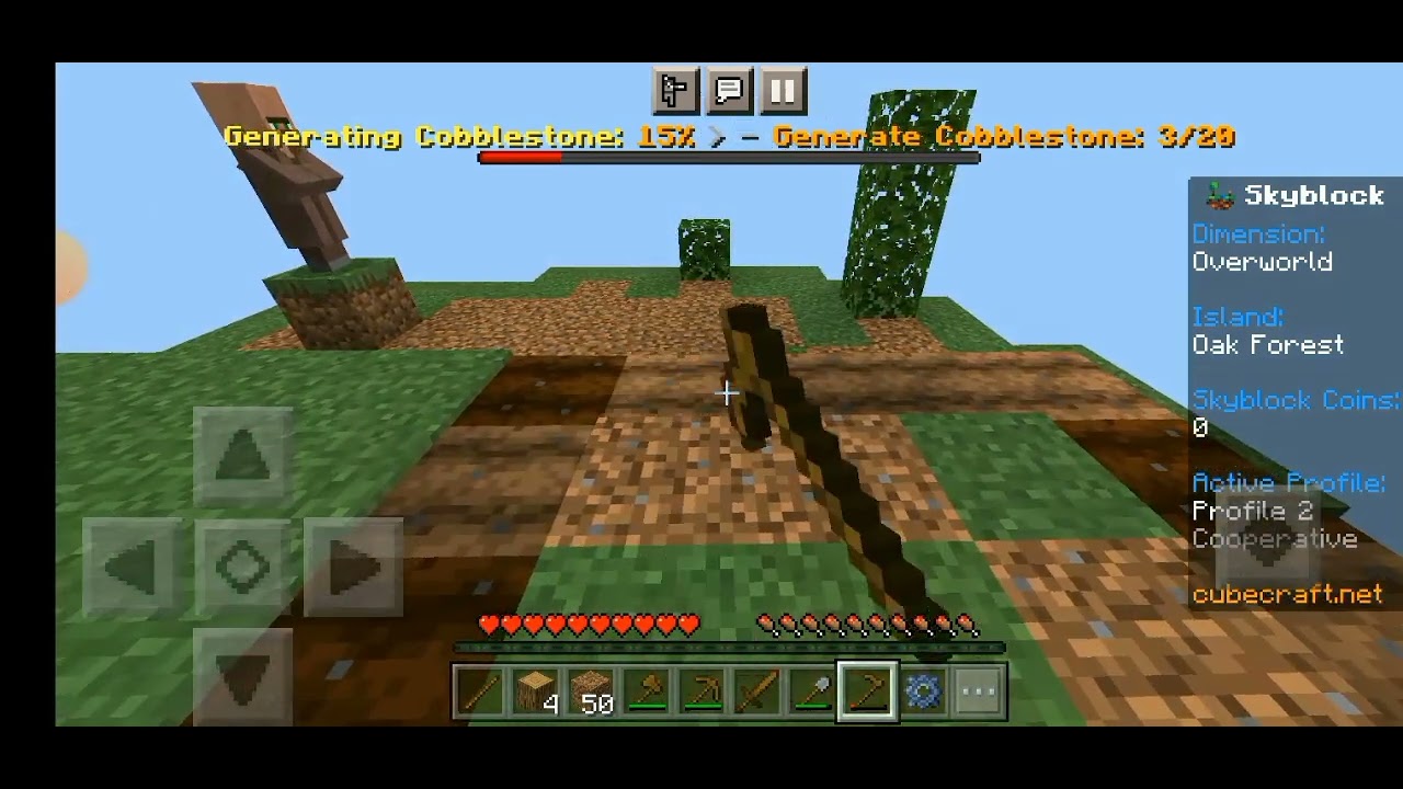 Mcpe Cubecraft Skyblock Part 1 #freefire #freefireshorts #minecraft # ...