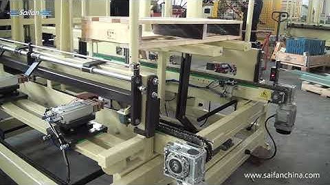 SF9025 vertical stringer pallet nailer with HT stamping