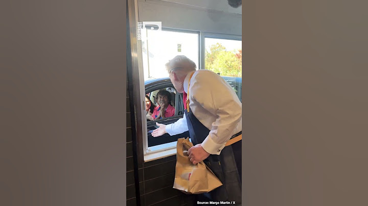 McMan of the People! Trump Tells Customer "You're Not Ordinary" While Working McDonald's Drive-Thru