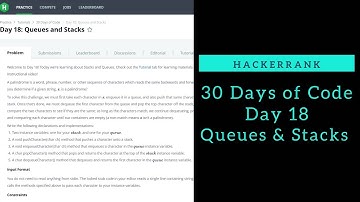 Queues and Stacks || HackerRank || Day 18 || Python