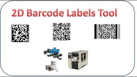 Tool to generate the 2D barcodes for Amazon FBA