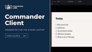 Presentation Commander Client — an open-source presenter for the stage laptop