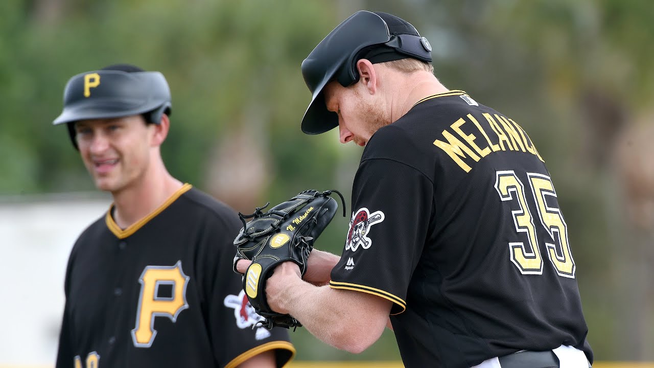 Pirates pitchers wear protective caps YouTube