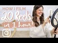 How to Film Reels FAST | Tips to best prepare to film & create your reels in a short amount of time!