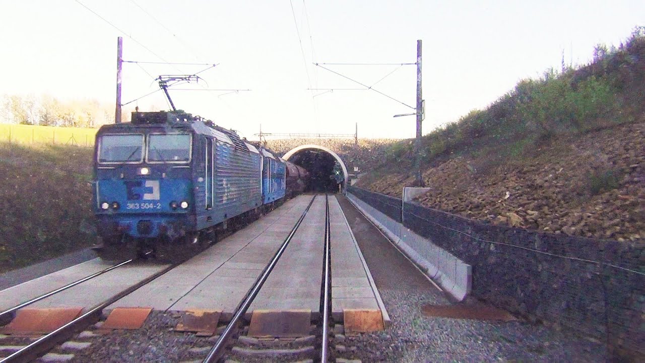 Trať 220 Benešov u Prahy - Tábor ze stanoviště strojvedoucího Timelapse