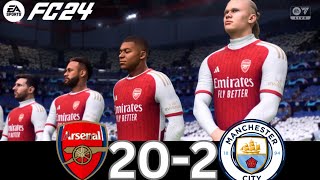 WHAT HAPPEN IF MESSI, RONALDO, MBAPPE, NEYMAR, PLAY TOGETHER ON ARSENAL VS MANCHESTER CITY