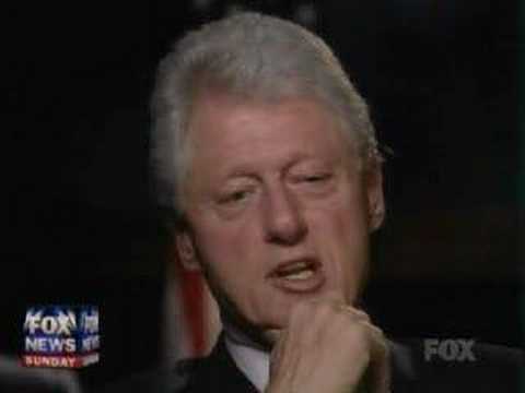 Bill Clinton on Fox News Sunday (Part 3 of 3)
