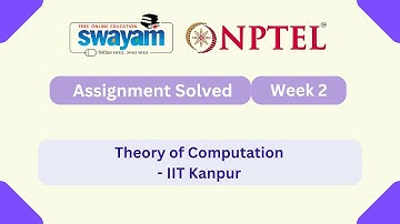 Theory of Computation Week 2 || NPTEL ANSWERS 2025 || MYSWAYAM #nptel #nptel2025 #myswayam