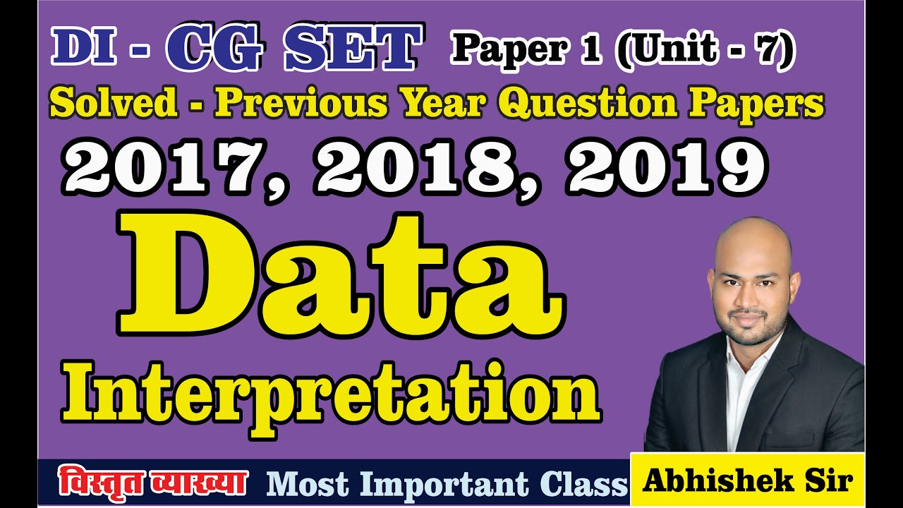 CG SET DI - Solved Old Question Papers - 2017, 2018, 2019 , By Abhishek ...