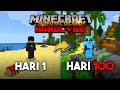 100 hari minecraft tapi di survival island