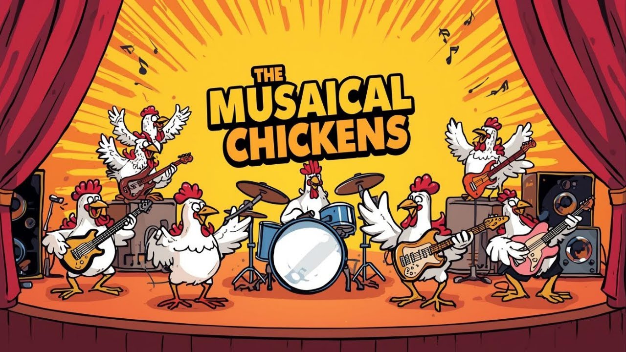 Banyard Madness 🤯, dancing chicken song! 🐔🎶
