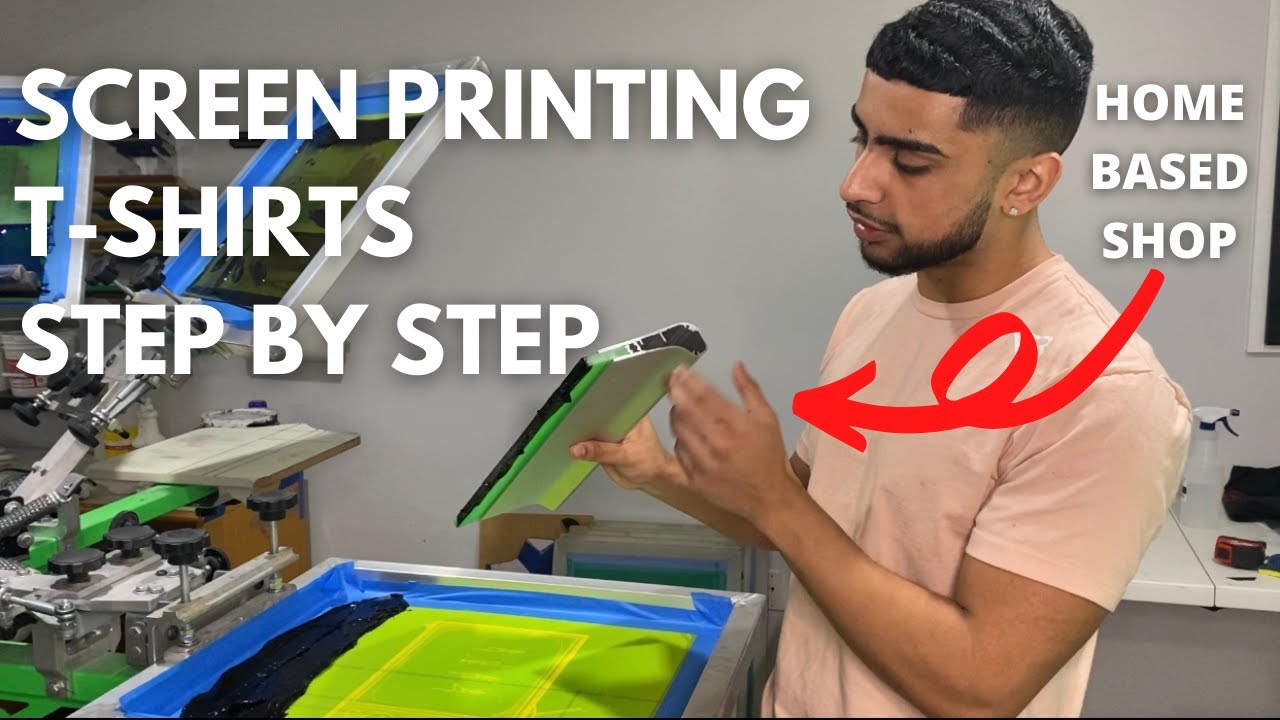 SCREEN PRINTING FROM HOME STEP BY STEP! HOME BASED SCREEN PRINT SHOP