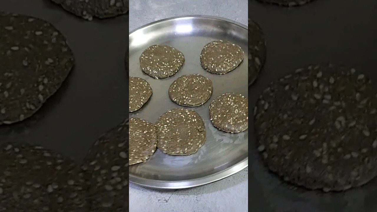 बाजरे के आटे की Til gur ki Mithi tikiya/Sankranti Recipe Til बाजरा आटे की Mathri by bakers n mor