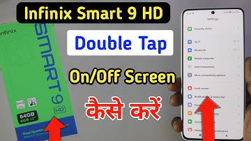 How to enable double tap to on in Infinix smart 9 hd | Infinix smart 9 hd me double tap to screen