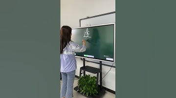 Nice writing on interactive flat panel with built-in camera and mic