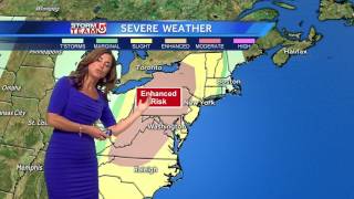 Video: Cloudy, dreary day starts week